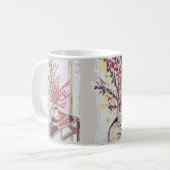 赤い梅の花 コーヒーマグカップ (正面左)