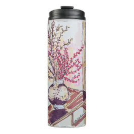 赤い梅の花 タンブラー