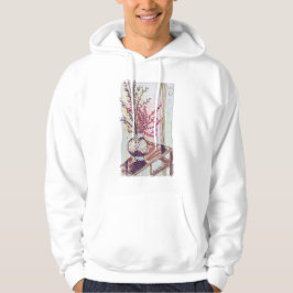 赤い梅の花 パーカ