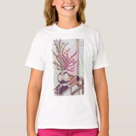 赤い梅の花 Tシャツ