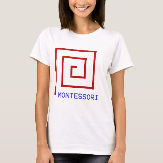 赤い棒Montessori Tシャツ (正面)