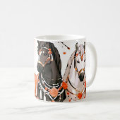 赤い森の中の馬 コーヒーマグカップ (正面右)