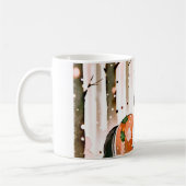 赤い森の中の馬 コーヒーマグカップ (左)