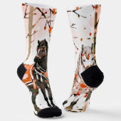 赤い森の中の馬 ソックス (傾斜あり)