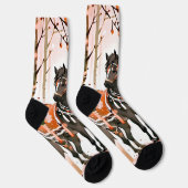 赤い森の中の馬 ソックス (右)