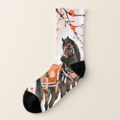 赤い森の中の馬 ソックス (左外側)