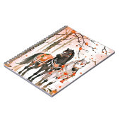 赤い森の中の馬 ノートブック (左側)