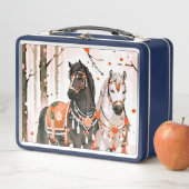 赤い森の中の馬 メタルランチボックス (インサイチュ)