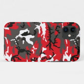 赤い森林カムフラージュ Case-Mate iPhoneケース (裏面(横))