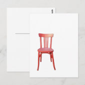 赤い椅子のはがき ポストカード (正面/裏面)