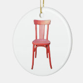赤い椅子オーナメント セラミックオーナメント (左)