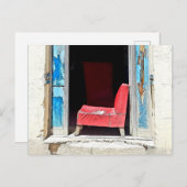 赤い椅子 ポストカード (正面/裏面)