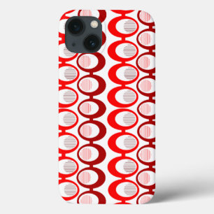 赤い楕円の文字列 iPhone 13ケース