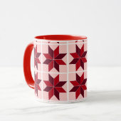 赤い模様のマグカップ マグカップ (正面左)