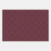 赤い模様 ラッピングペーパーシート (正面2)