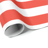 赤い横線ストライプ色 ラッピングペーパー (ロールコーナー)