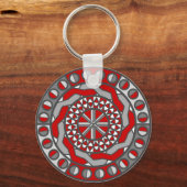 赤い機械キーチェーン キーホルダー (正面)