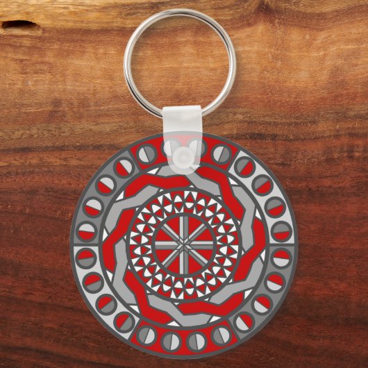 赤い機械キーチェーン キーホルダー (正面)