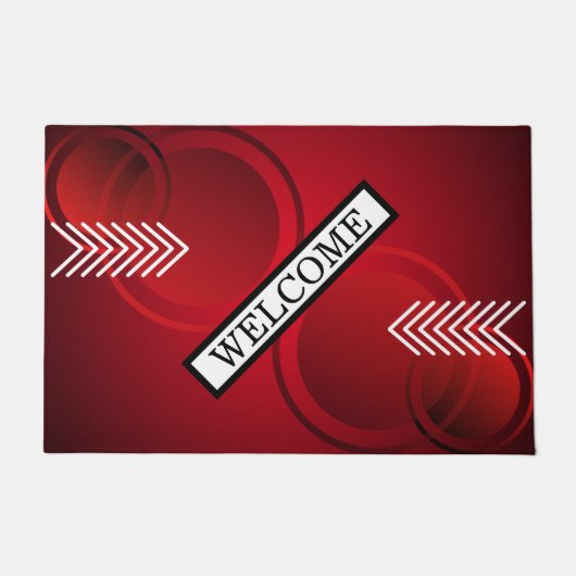 赤い歓迎 ドアマット (正面)
