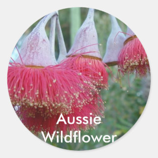 赤い歯茎の花 ラウンドシール