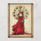 赤い死のマスク、エドガー・アラン・ポー ポストカード (正面)