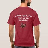 赤い死んだバラ Tシャツ (裏面)