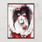 赤い死人 ポストカード (正面)