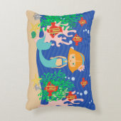 赤い毛の人魚 アクセントクッション (正面(垂直))