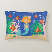 赤い毛の人魚 アクセントクッション (裏面)