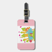 赤い毛の妖精のプリンセス ラゲッジタグ (正面縦)