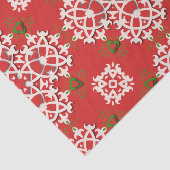 赤い民俗華美伝統的クリスマス 薄葉紙 (詳細)