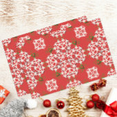 赤い民俗華美伝統的クリスマス 薄葉紙