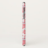 赤い民族象パターン Case-Mate iPhoneケース (裏面/左)