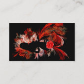 赤い気のあるそぶりをしたおもしろいのロマン女性 名刺 (裏面)