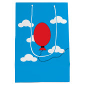 赤い気球の上昇 ミディアムペーパーバッグ (裏面)