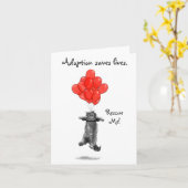 赤い気球は私をNotecards救助します カード (黄色い花)