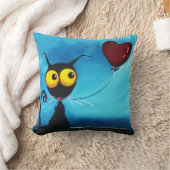 赤い気球 クッション (ブランケット)