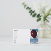 赤い気球 名刺 (スタンド正面)