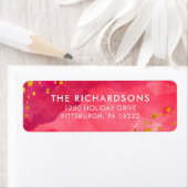 赤い水の色と金ゴールド ラベル (インサイチュ)