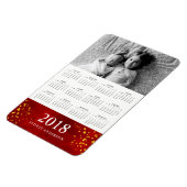 赤い水の色と金ゴールド | 2018フォトカレンダー マグネット (左側)