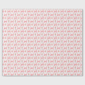 赤い水の色のくるみ割りクリスマスラッピング紙 ラッピングペーパー (フラット)