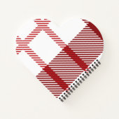 赤い水の色のクリスマスの要素 ノートブック (裏面)