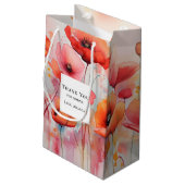 赤い水の色のケシ畑にありがとう スモールペーパーバッグ (裏面アングル)