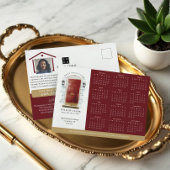 赤い水の色のドア実在エステートカレンダー2025 ポストカード