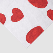 赤い水の色のハートパターン2 薄葉紙 (詳細)