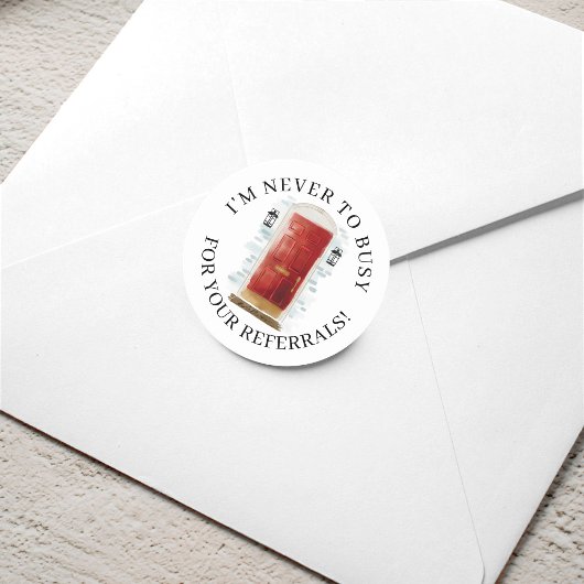 赤い水の色のフロントドアの実在不動産紹介 ラウンドシール