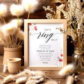 赤い水の色のリングや輪ゲームにブライダルシャワーを置く ポスター