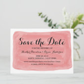 赤い水の色日付を保存招待状 セーブザデート (スタンド正面)