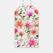 赤い水彩の花2 ギフトタグ (裏面)