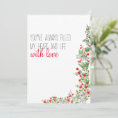 赤い水彩画の花の母の日 シーズンカード (スタンド正面)